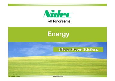 Nidec asi corporate energy   efficient power solutions