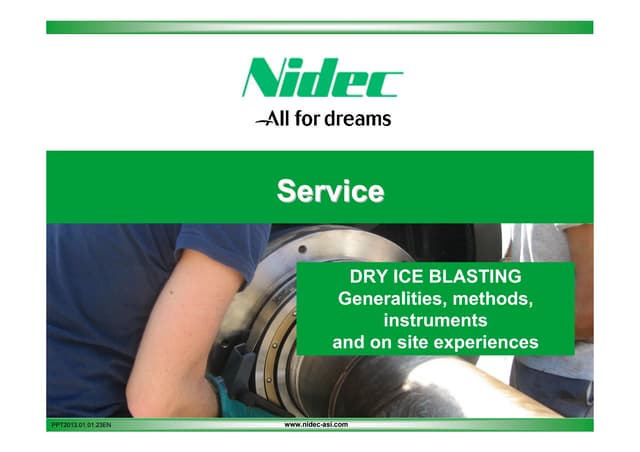 Nidec asi service dry ice blasting