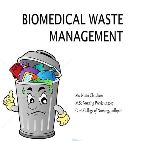 Nidhi  biomedical waste  management ppt