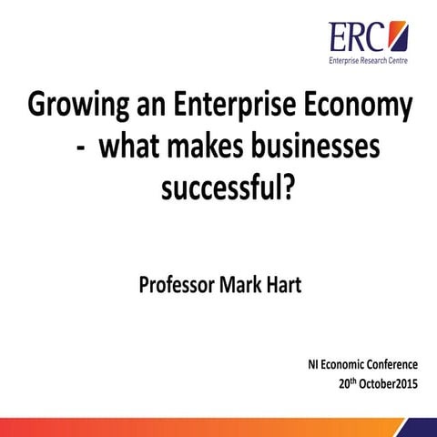 Ni economic conference oct 20th. mark hart