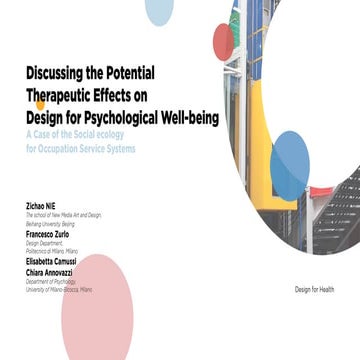 Nie RSD8  Design for psychological well being