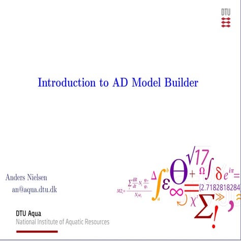 Anders Nielsen AD Model-Builder