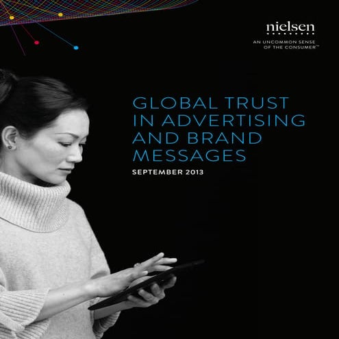 Global Trust in Advertising Report Nielsen 2013