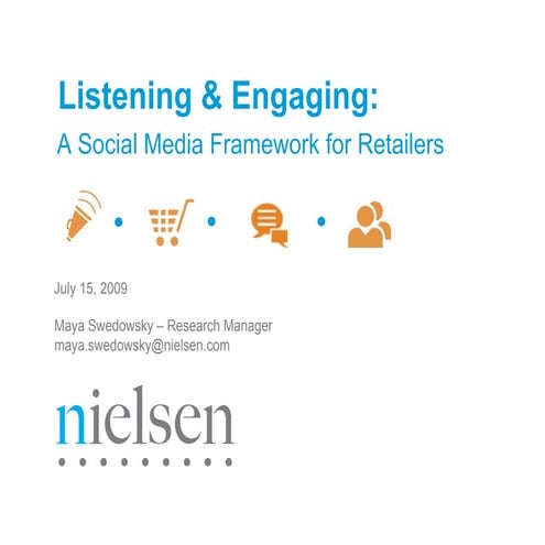 Nielsen Online Retailers Social Media Webinar Clients