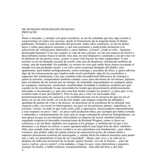 Nietzsche friedrich   de humano demasiado humano