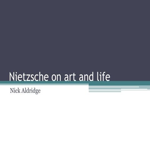 Nietzsche on art slides