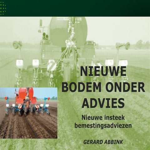 Nieuwe bodem onder advies