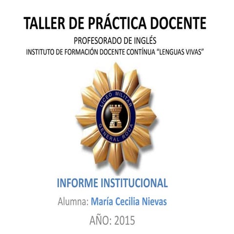 Informe Institucional