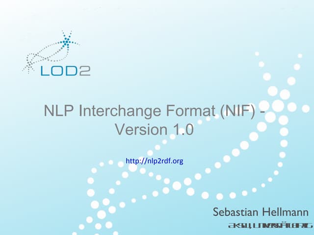 NIF - Version 1.0 - 2011/10/23
