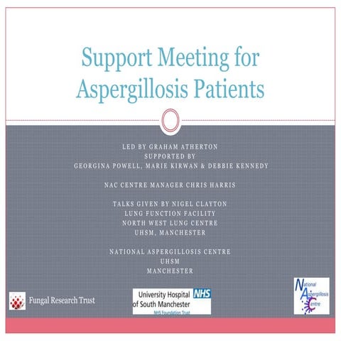 Aspergillosis Patients Support Meeting June 2011 - Nigel Clayton
