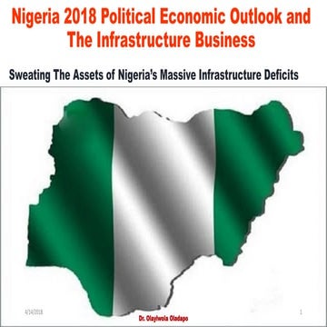 Synopsis of Nigeria's 2018 political economy outlook and the Infrastructural Development Sector 