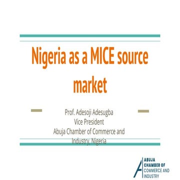 Nigeria as a MICE source market