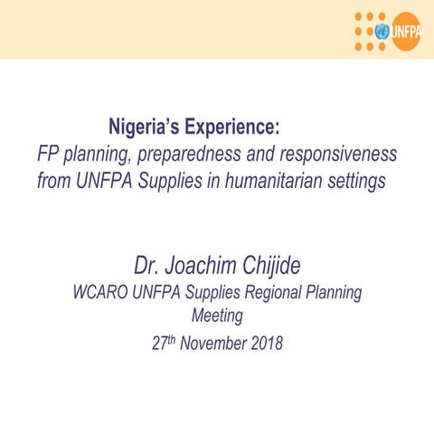Nigeria: Family Planning in Humanitarain Settings
