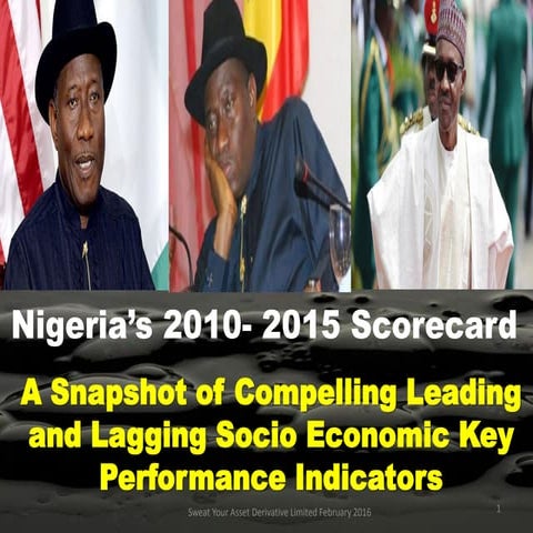 Nigeria's socio economic scorecard  2010-2015