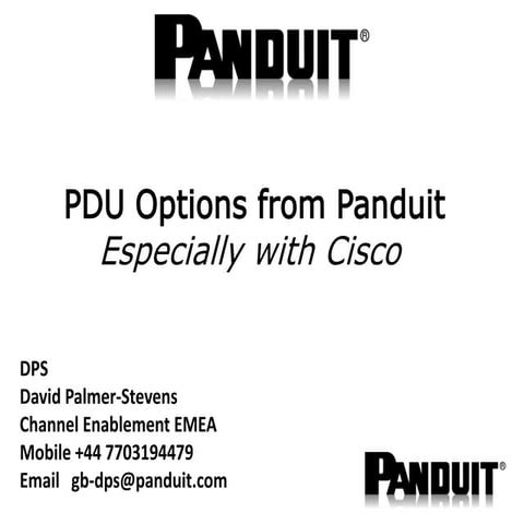 Panduit EMEA SI Webinar 4