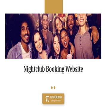 Nightclub booking website @ Techcronus