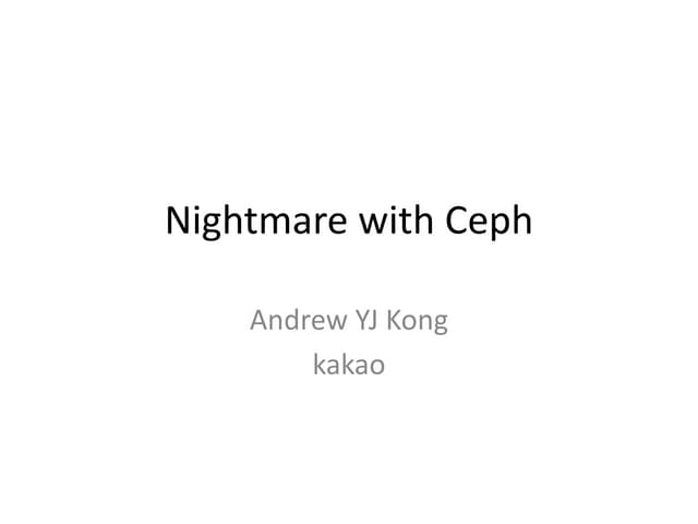 Nightmare with ceph : Recovery from ceph cluster total failure