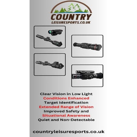 High Quality Night Vision Scopes For Sale At Country Leisure Sports PDF