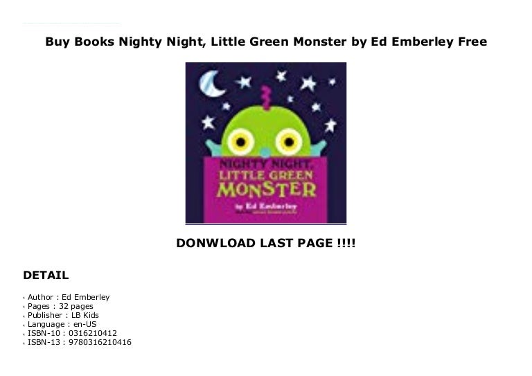 little green monster book