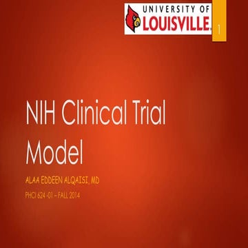 NIH clinical trial model