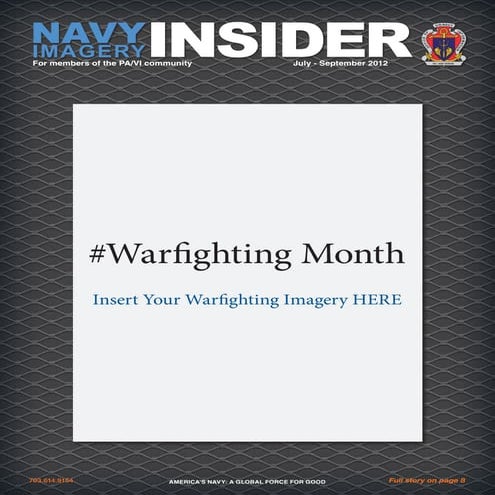 Navy Imagery Insider July-Sept 2012