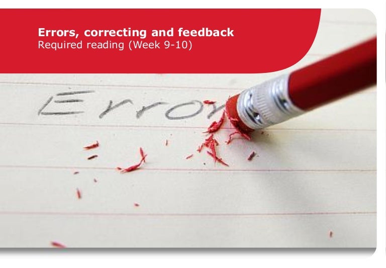 Errors,correcting and feedback