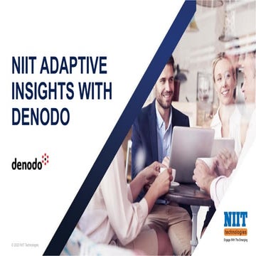 NIIT and Denodo: Business Continuity Planning in the times of the Covid-19 Pa...