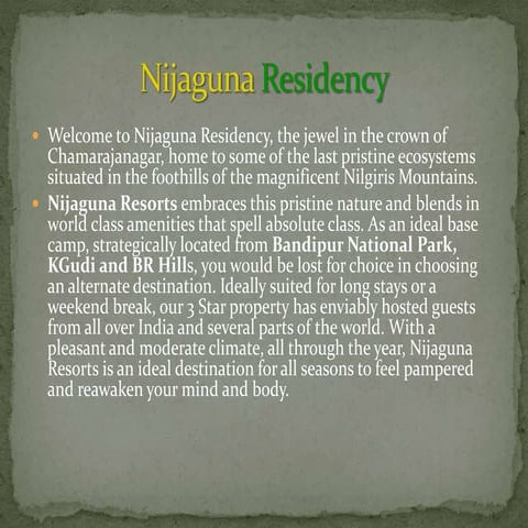 Bandipur Resorts, Bandipur National Park.