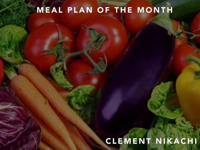 Meal Plan of the Month