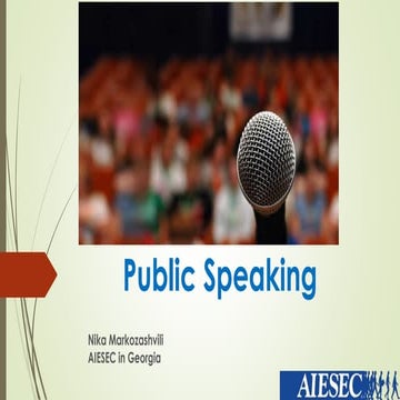 Public Speaking
