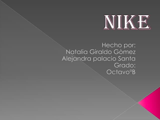 mision vision y valores nike