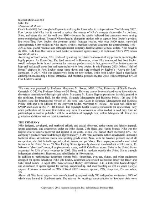nike case study nike case study