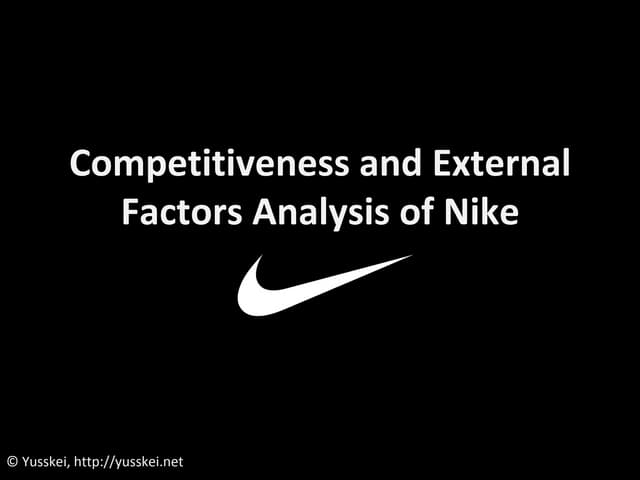 supply chain management of nike ppt