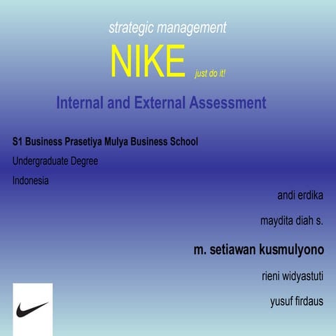 Nike Environmental Analysis