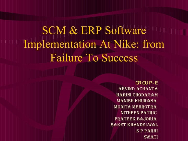 Nike failed erp implementation case study picture