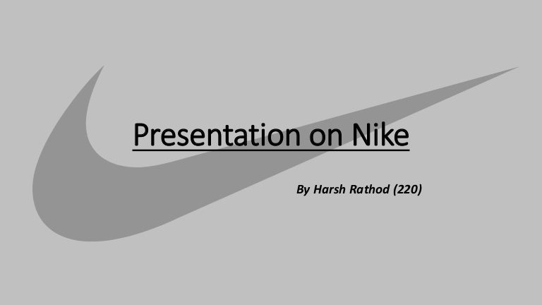 nike presentation slideshare