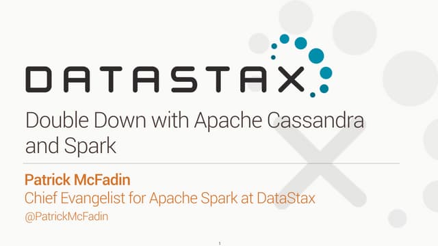 Nike Tech Talk:  Double Down on Apache Cassandra and Spark