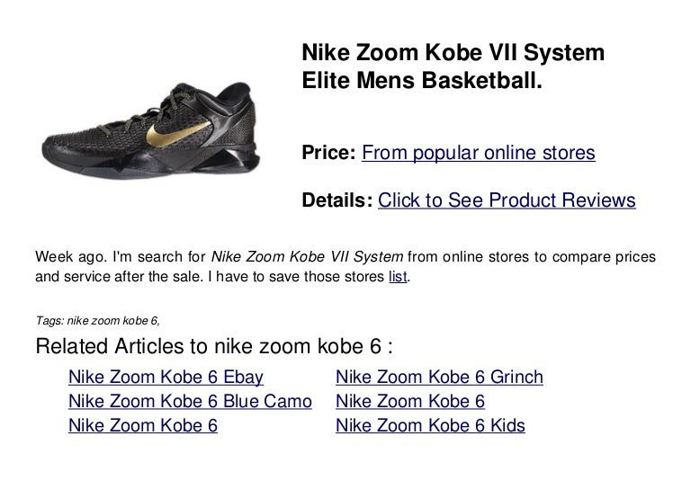 nike kobe 6 mens sale