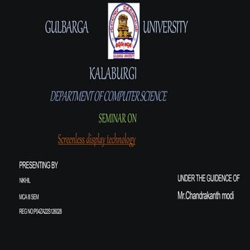 Screenless technology ppt for students s