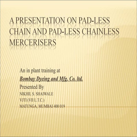 Mercerisation | PPT