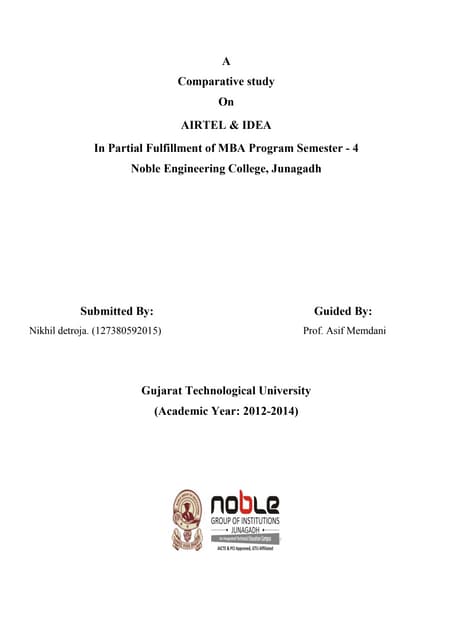 Company profile of airtel