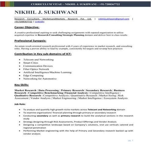 Nikhil j sukhwani spectrum
