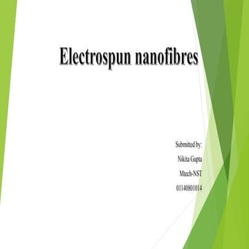 electrospun nanofibres