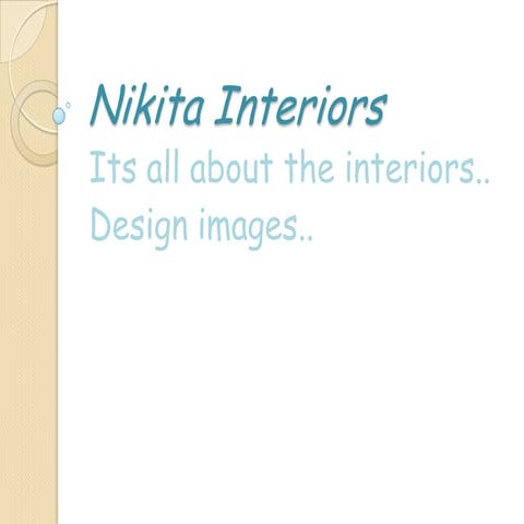 Nikita interiors | PPTX