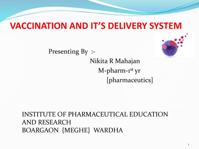 vaccins drug delivery system