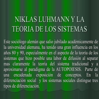 Niklas luhmann y la teoria de los s...
