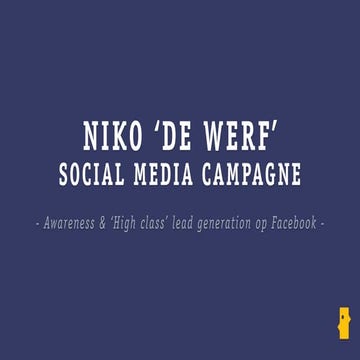 Niko 'De Werf' social media campagne