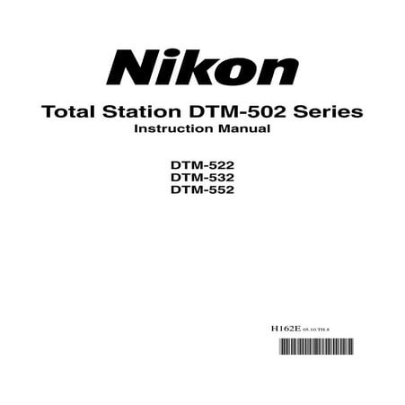Nikon DTN502 instruction-manual-english