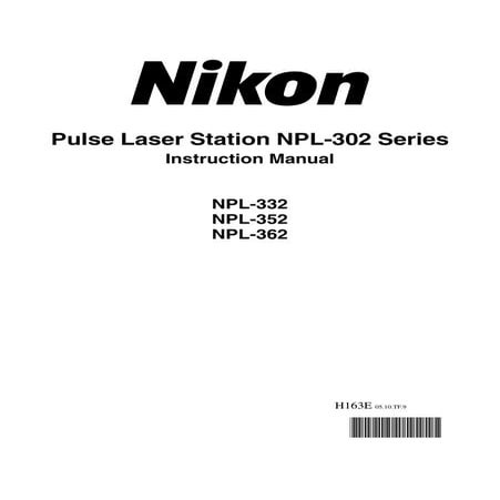 Nikon npl-302-instruction-manual-english