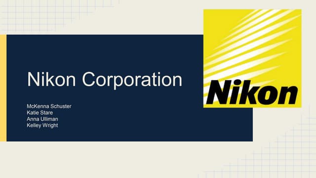 Nikon Strategic Proposal